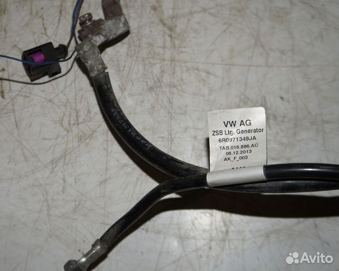 Клемма аккумулятора плюс 6R0971349JA VW Polo