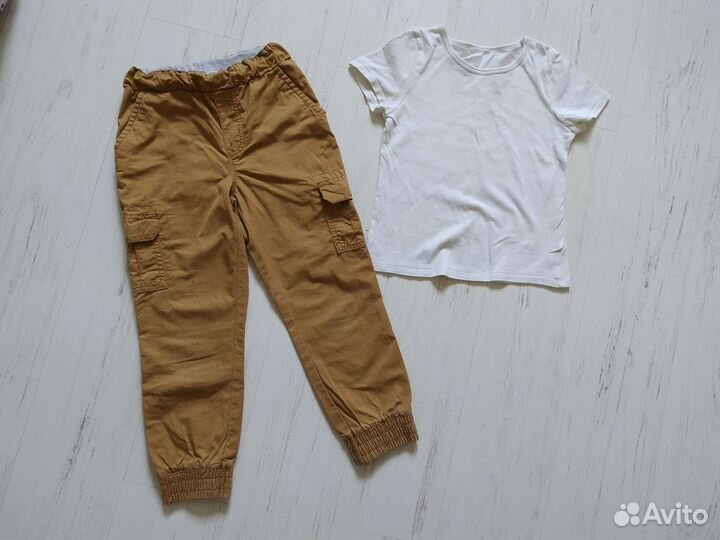 Рубашки, теплые брюки, свитера, пиджак 110-116