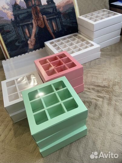 Коробки упаковочные для конфет/клубники в шоколаде