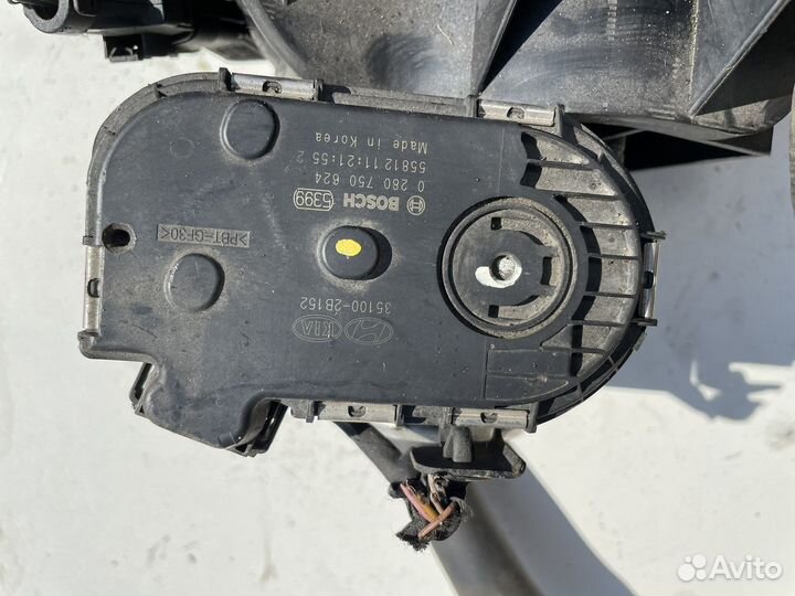 Коллектор впускной на хундай Солярис