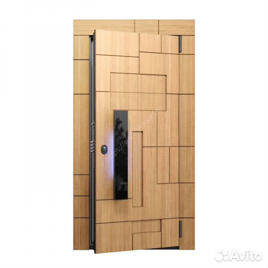 Металлическая дверь панель 3D с подсветкой