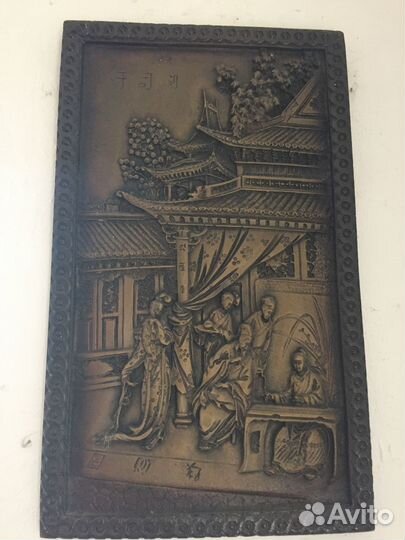 Картина из латуни с Японией