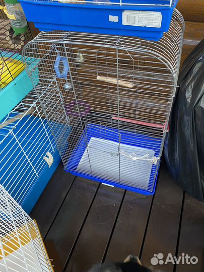 Клетка для попугая и дуплянки