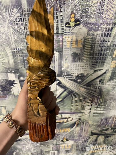 Деревянная статуэтка СССР