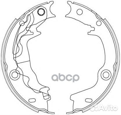 4676.00 колодки барабанные ручника Hyundai Acc