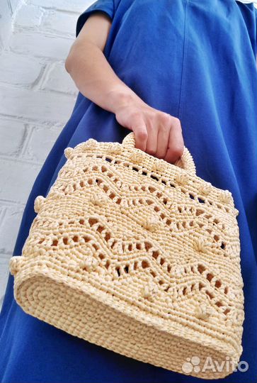 Сумка из рафии