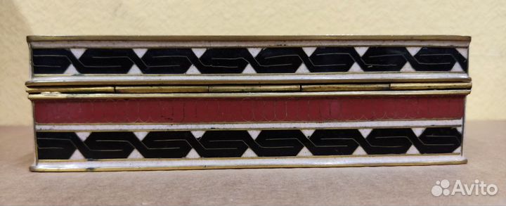 Шкатулка Цветы узор Клуазоне эмаль Китай