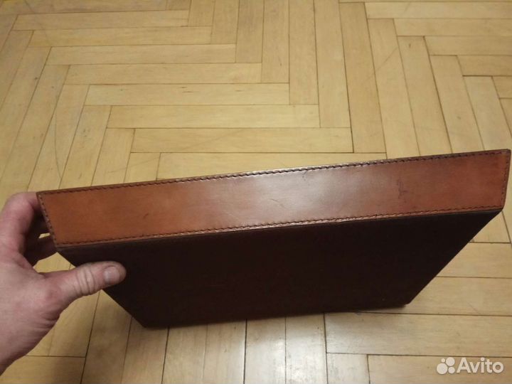 Поднос дерево кожа, Финляндия 40/30/5 см