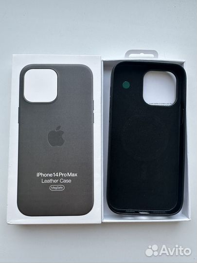 Чехол для iPhone 14 pro max magsafe кожаный