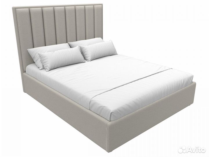 Кровать интерьерная Афродита 160, рогожка, амур бежевый