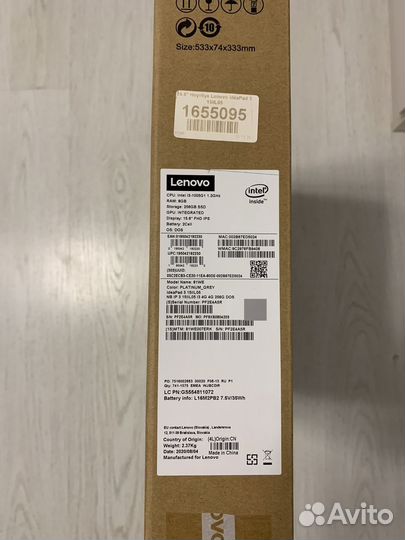 Ноутбук lenovo ideapad 3