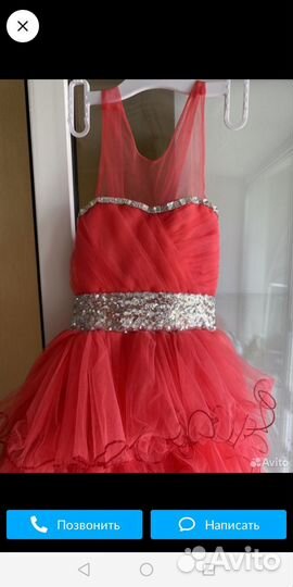 Красивое платье на выпускной девочке от 120 см