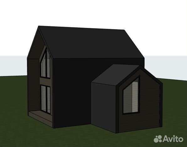 Дом в стиле барнхаус 70 м2