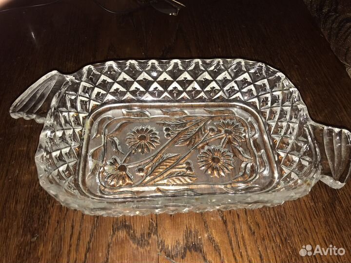 Хрустальная салатница сср