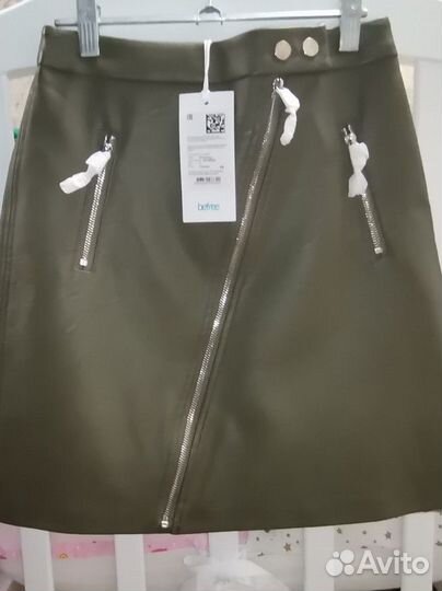 Кожаная юбка натуральная 42-44