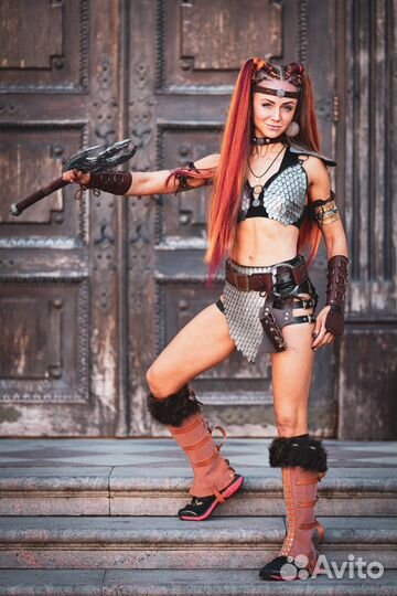 Костюм воительницы для фотосессии Red Sonja