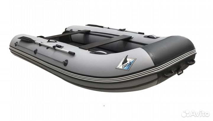 Лодка orca 360 нд серая