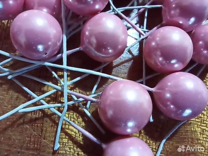 Бусины на проволочке для рукоделия