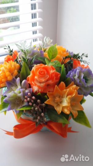 Букеты из мыла.Ручная работа