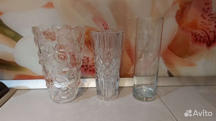 Ваза хрустальная