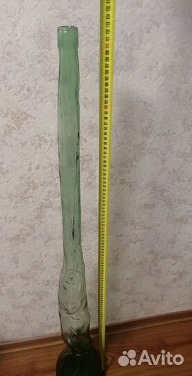 Бутылка стеклянная винтаж