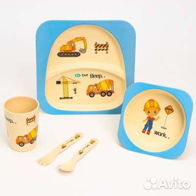 Набор детской бамбуковой посуды
