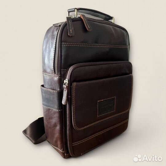 Рюкзак мужской натуральная кожа, новый