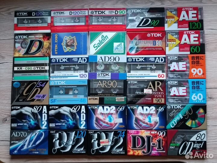 Аудиокассеты новые запечатанные TDK
