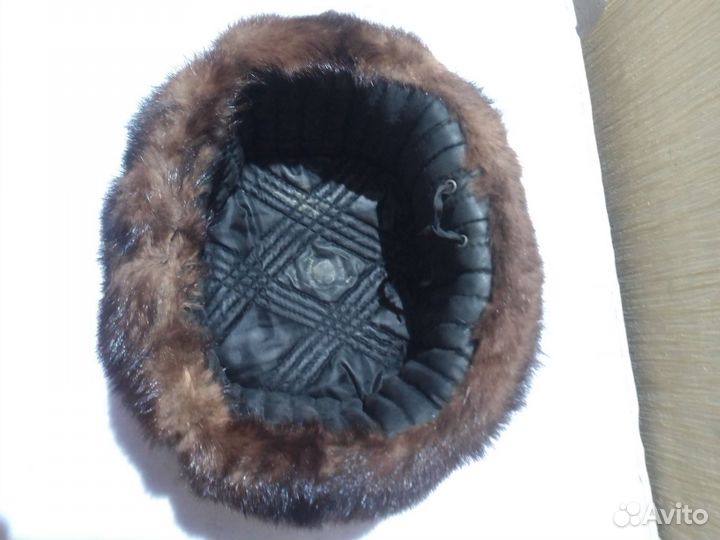 Мужская шапка, норка, бу, торг