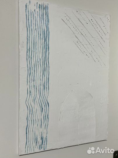 Текстурная картина на холсте ручная работа