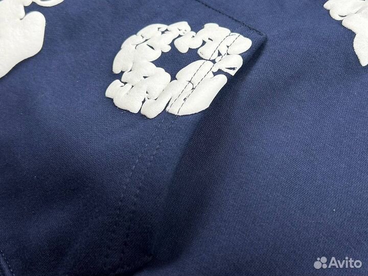 Худи Denim Tears темно-синее