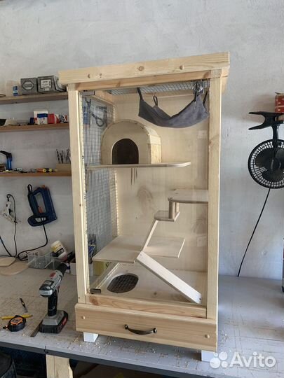 Витрина для шиншилл новая