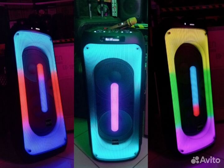 Мега мощная колонка 1500вт высота 110 см eden