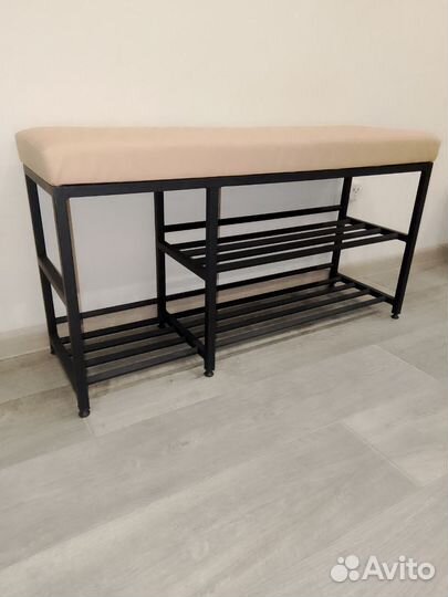 Обувница в прихожую с мягким сиденьем