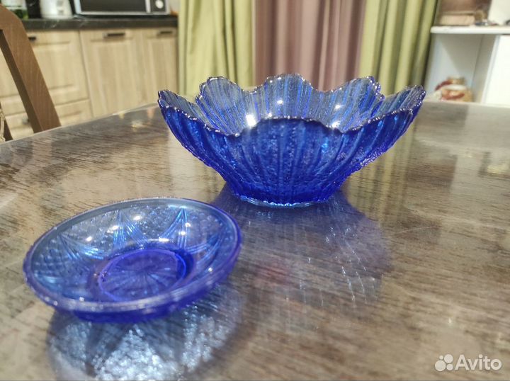 Вазочки цветное стекло СССР