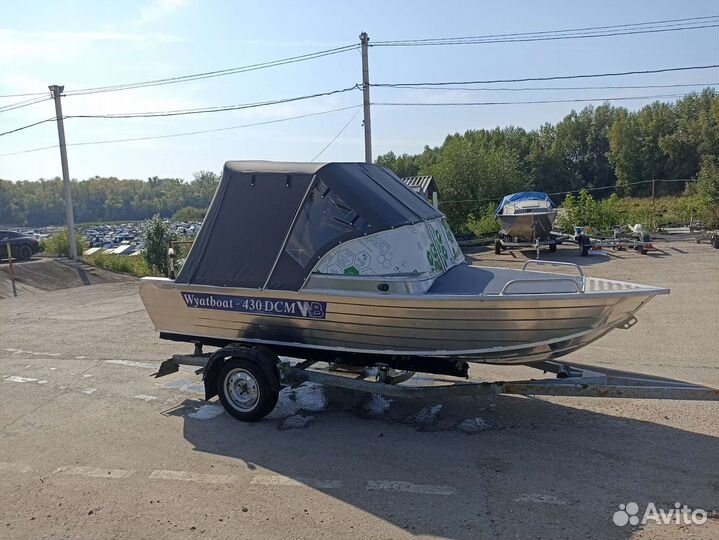 WyatBoat 430 DCM NEW тент + Marlin MP 40 awrs