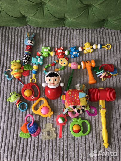 Игрушки погремушки пакетом