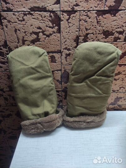Рукавицы на меху армейские