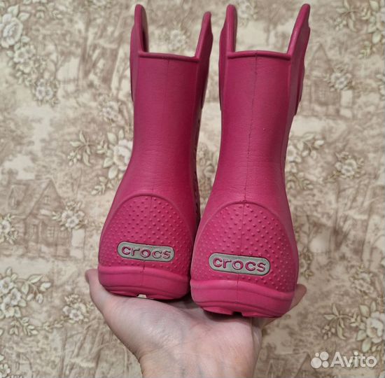 Детские резиновые сапоги crocs