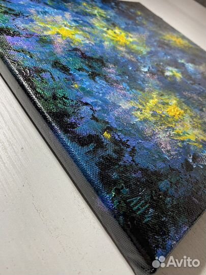 Картина абстракция интерьерная 30*30 акрил/лак