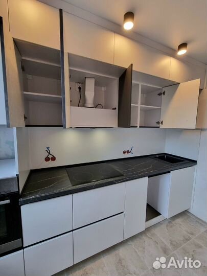 Кухня прямая в студию под ключ