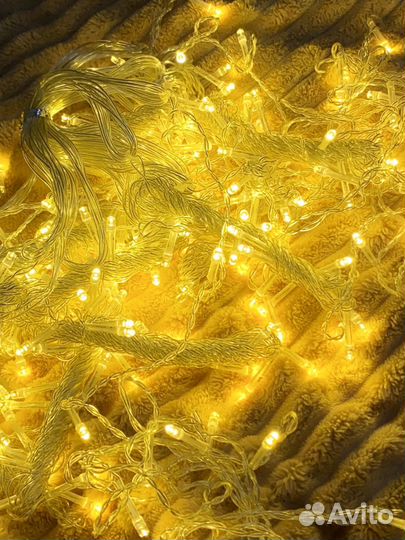 Гирлянда электрическая штора 3*3