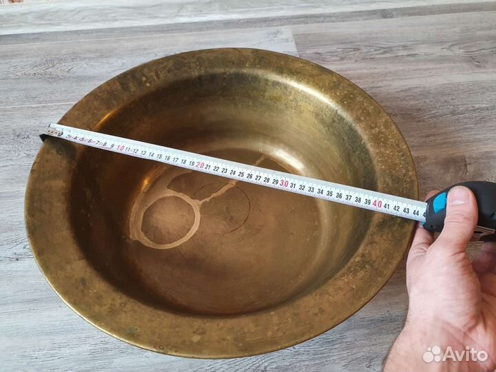 Огромный латунный таз СССР