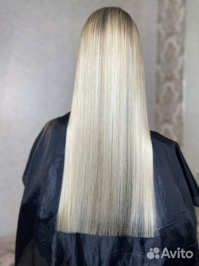 Кератиновое выпрямление волос