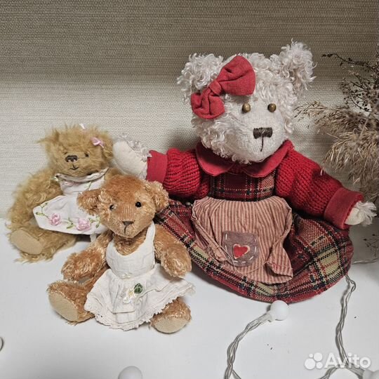 Мишки мягкие игрушки интерьерные