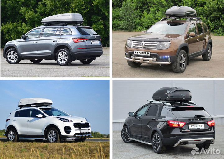 Автобокс на крышу Киа Селтос