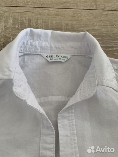 Рубашка белая для мальчика 98