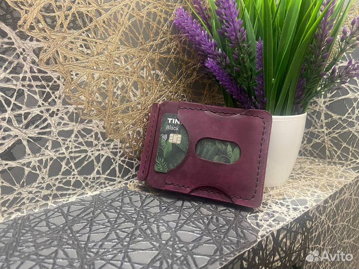 Зажимы для денег из натуральной кожи.Ручная работа