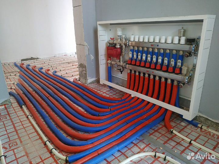 Отопление,теплые полы,водопровод,канализация