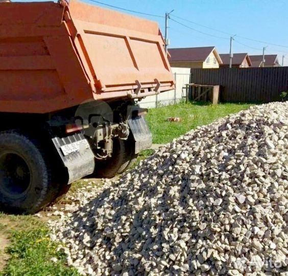 Щебень гравийный с доставкой